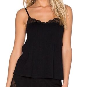 Only Hearts Rayon Cami āSo Fineā w/ Lace Flare Cami - Size Small - Black - NWT